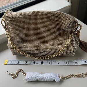 Nina Faux Rhinestone Bag w/Extra Cross Body Chain
